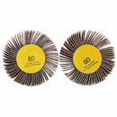 60/80 Grit 6mm Shank Flap Wheel Disc Sanding Abrasive Grinding Wheel for Rotary Tool