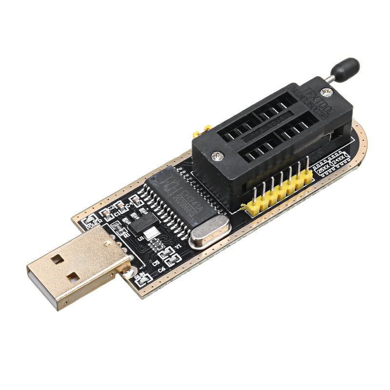 SPI FLASH BIOS USB Programmer Writer Burner 24 25 Serie USB To TTL CH341A