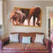 3D Elephant Walking Living Room Bedroom Animals Floor Background Wall Decor Creative Stickers