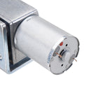 CHIHAI DC 24V 75rpm High Torque Turbo Worm Reducer Gear Motor with Bracket and Shaft Coupler