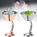 Durable 150ml Stainless Steel Martini Glass Goblets Party Banquet