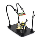 NEWACALOX Magnetic PCB Board Fixed Clip Fixture Flexible Arm Soldering Third Hand Soldering Iron Holder Repair Tools