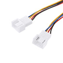 20cm 4 Pin 1-to-2 Female to Male PWM CPU Cooling Fan Adapter Cable Extension Cable