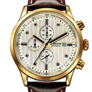 OCHSTIN GQ042B Luxury Men Quartz Watch Fashion Sub-dail Leather Straps Sport Watch