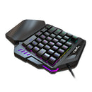 HXSJ V100 Single Hand Gaming Keyboard Controller for PUBG Mobile Video Game