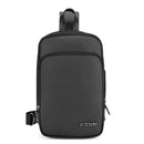 ARCTICHUNTER XB00111 9L Men Shoulder Bag USB Headphone Port Waterproof Chest Bag Anti-theft Crossbody Bag