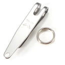 Xtools EDC Mini Clip Flashlight Clip Money Cash Holder Key Chain Clip With Ring