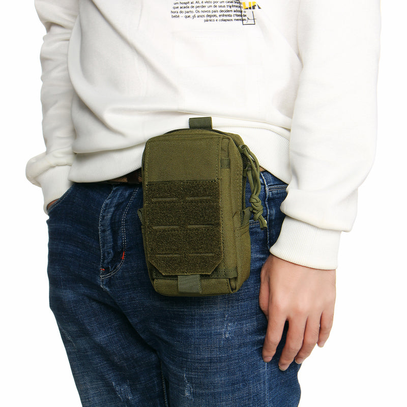 Tactical Molle Pouch Waterproof 1000D Military Belt Waist Pack Bag Phone Pocket Waist Bag