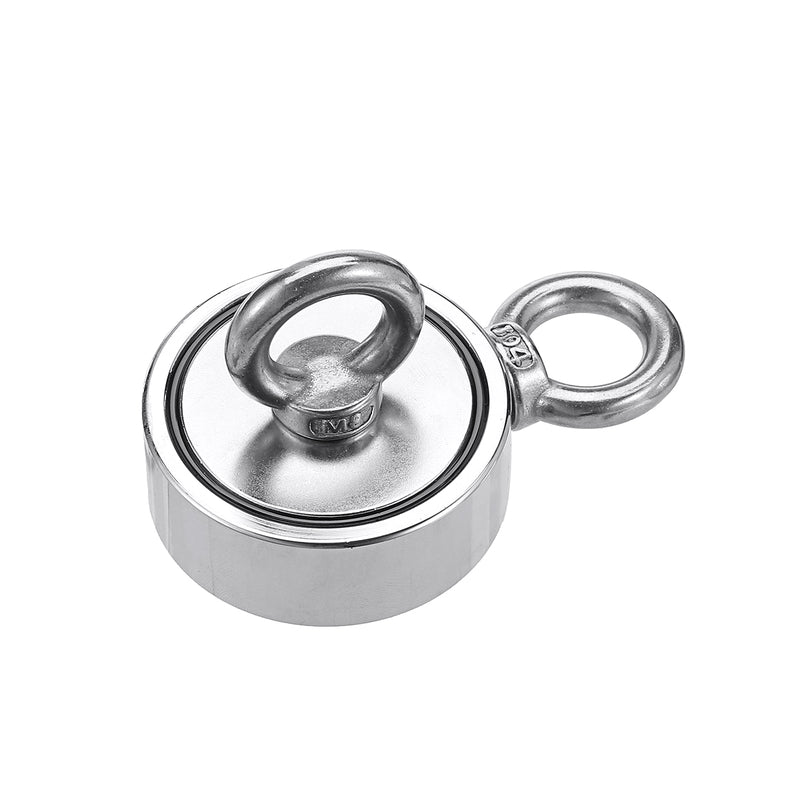 48/60/67/75mm Double Ring Neodymium Recovery Magnet Circular Ring Hook Steel Hunting Fishing Magnet