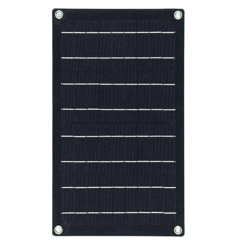 10W Waterproof Solar Panel Matte Texture Car Emergency Charger WIth 4 Protective Corners USB+DC