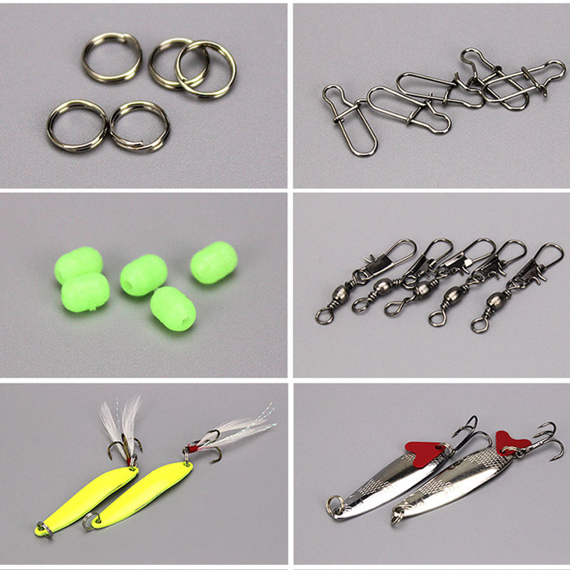 ZANLURE 36pcs/set Atificial Hard Bait Spinner Fishing Lure Luminous Beads Sequin Fishing Lure Suit