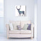 Miico Hand Painted Oil Paintings Simple Style-A Side Face Deer Wall Art For Home Decoration Painting
