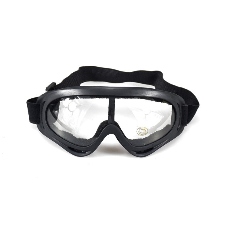 GHOST RACING Motorcycle Retro Racing Goggles Wind Dust Proof ATV Sunglasses Black Frame