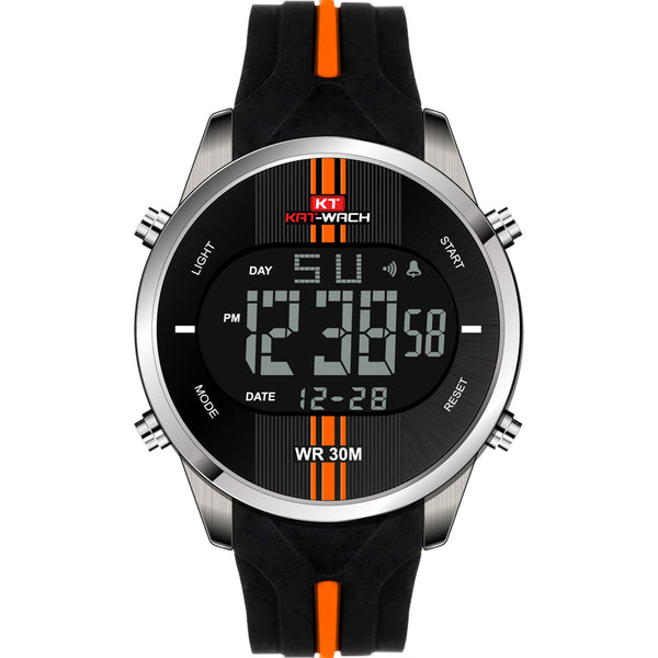 KAT-WACH KT716 Digital Watch Fashion Silicone Stopwatch Waterproof Watch Alarm Outdoor Sport Watch