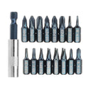 BROPPE 17 In 1 Screwdriver Bit Set Alloy Steel 1/4 Inch Hex Shank Screwdriver