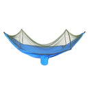 Outdoor Camping Hammock 2 Person 210T Nylon Hanging Swing Bed Mosquito Net Max Load 200kg For Camping Travel