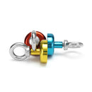 Effetool 25mm 22kg Neodymium Recovery Magnet Metal Detector Circular Eyebolt Magnet Red/Yellow/Blue