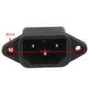 AC 250V/10A IEC320 C14 Male 3Pin Power Inlet Panel Mounting Power Inlet Socket