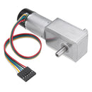 Machifit JGY-370 DC 24V Double Shaft Motor Reduction Gear Turbine Worm Self-locking Low Speed Motor