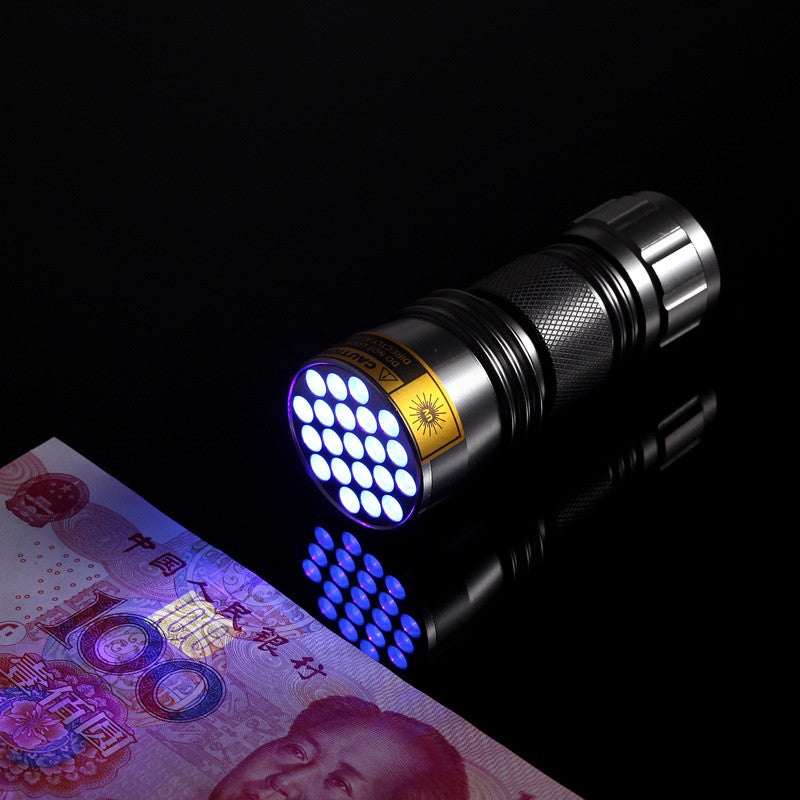 XANES U03 21LEDs 400nm Violet UV LED Flashlight Fluorescence Sterilization Banknote Detection Pen