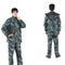 Camouflage Adult Raincoat Suit Poncho Motorcycle Hiking Rainwear Outdoor Tops+Pants
