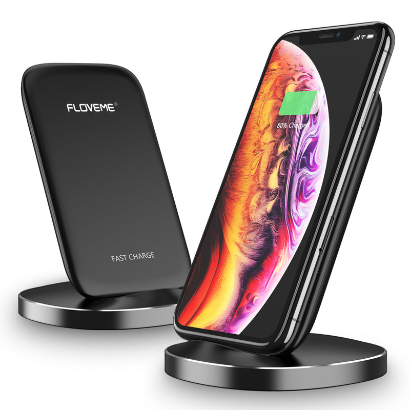 Floveme 10W Qi Fast Charging Phone Holder Wireless Charger For iPhone X XS XR Max Xiaomi Mi8 Mi9 S9 S10 Note