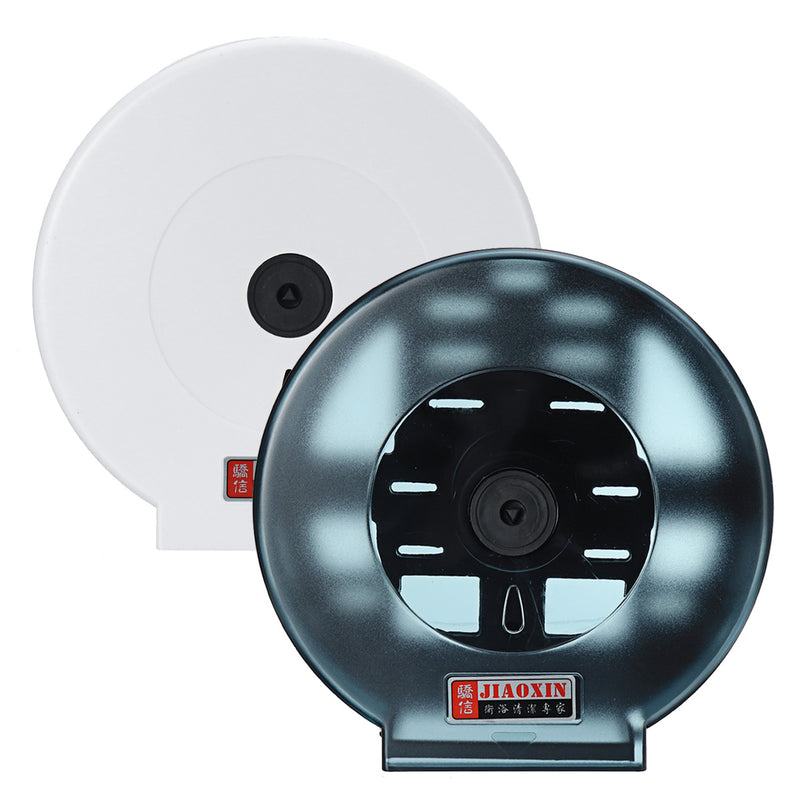 Black/White WALL MOUNTED Plastic Toilet Paper Shelf Holder Large Roll Lockable