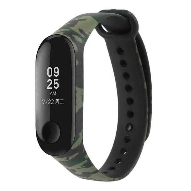 Bakeey TPU Waterproof Camouflage Watch Band for Xiaomi mi Band 3/4 Smart Watch