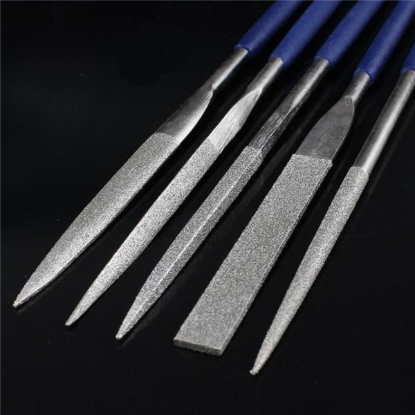 Raitool HT03 180mm Ceramic Emery Rasp Needle Diamond Files Cutting Tool 5pcs
