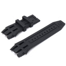 Black Replacement Soft Silicone Rubber Watch Band Strap Kit For Invicta SUBAQUA