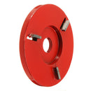90mm Diameter 16mm Bore Red Power Wood Carving Disc Angle Grinder Attachment