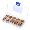 500pcs 10Values*50pcs 0.1uF-10uF(104~106) 50V Multilayer Ceramic Capacitor Assorted Kit Assortment Set with Storage Box