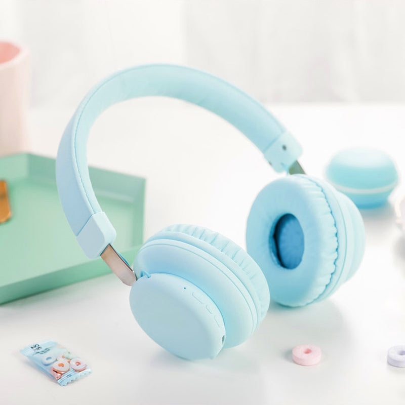 Foldable Stretchable bluetooth 5.0 Wireless Headset Mega Bass Earphones Noise Reduction Compact Headphone With Mic