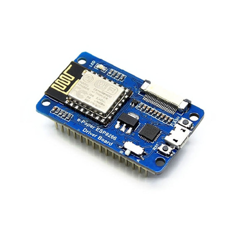 Waveshare 2.13 Inch Bare e-Paper Screen + Driver Board Onboard ESP8266 Module Wireless WiFi Yellow Black and White Display