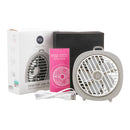 DC 5V 4W Portable USB Fan Air Cooling Cooler with Night Light for Desktop Office Travel