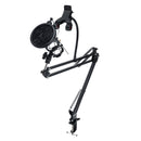 95cm Microphone Metal Bracket Suspension Arm Quakeproof Mobile phone Adjustable Blowout Preventer Table Mounting Clamp