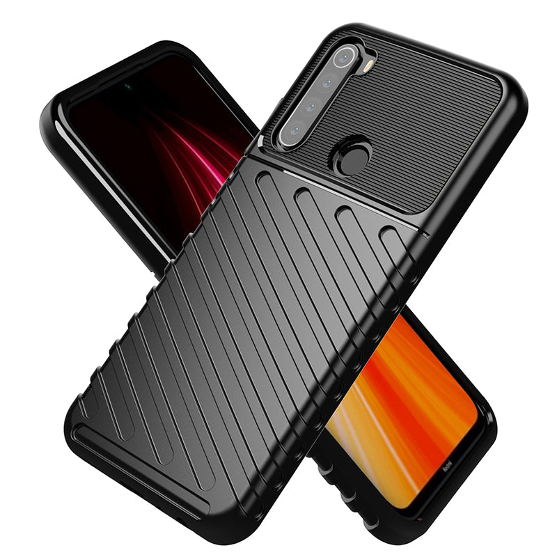 For Xiaomi Redmi Note 8T Case Bakeey Armor Military Protect Rugged Shockproof Anti-Fingerprint Soft TPU Protective Case