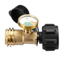 Camping Stove Converter Portable Gas Tank Adapter Gas Tank Connector With Tank Meter