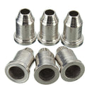 6 x Chrome Guitar String Through Body Ferrule 1/4" String Ferrules for Telecaster