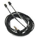 Black Replacement Earphone Cable 3.5mm Wire for Logitech UE18 JH13 Westone W4r UM3X 1964 A