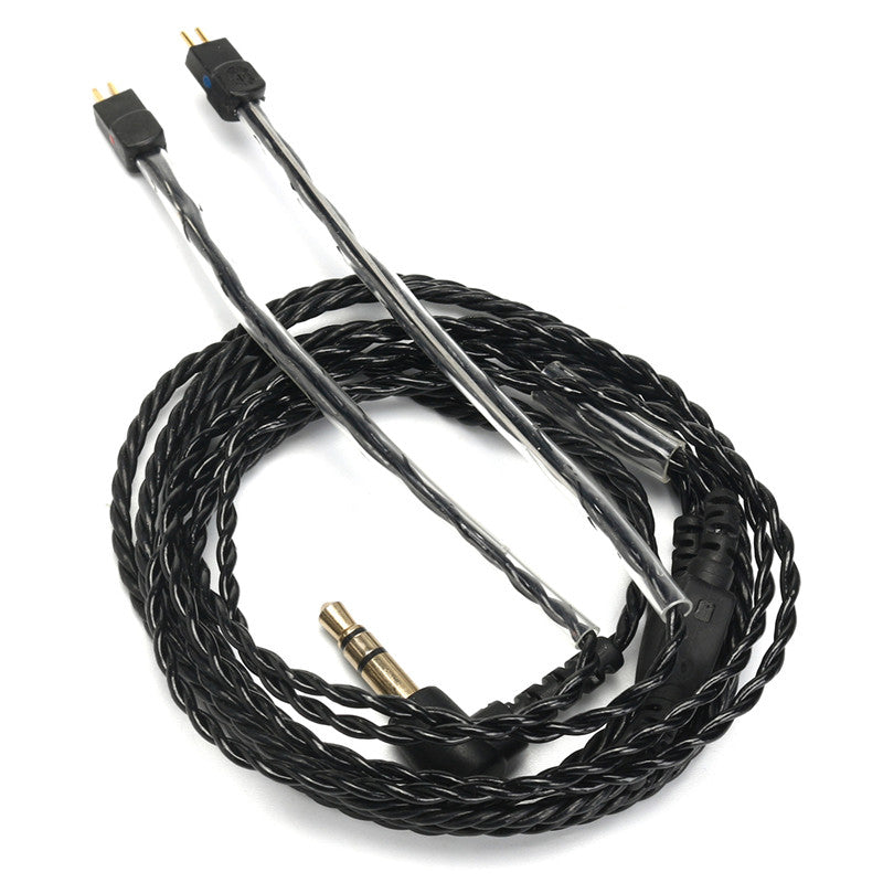Black Replacement Earphone Cable 3.5mm Wire for Logitech UE18 JH13 Westone W4r UM3X 1964 A