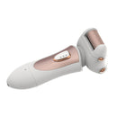 Minleaf NV-8615 Portable Electric Pedicure Tool Multifunctional Rechargeable Waterproof Foot Callus Remover Dual Grinding Heads Foot Care