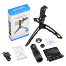 Apexel APL-18XJJ04 18X Telescope Zoom Monocular Lens Phone Clip Foldable Monopod Tripod Set