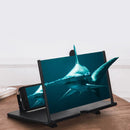 Bakeey 12" HD 3D Phone Screen Magnifier Enlarge 3-4 Times Foldable Movie Video Screen Amplifier Lazy Desktop Mounts for all Cell Phone