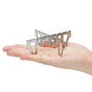 Outdoor Camping Stainless Steel Alcohol Stove Stand Cross Rack Holder Cooking Burner Support Frame