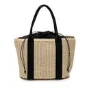 32 x 24cm Straw Bag Handbag Handmade Woven Beach Camping Travel Crossbody Bag