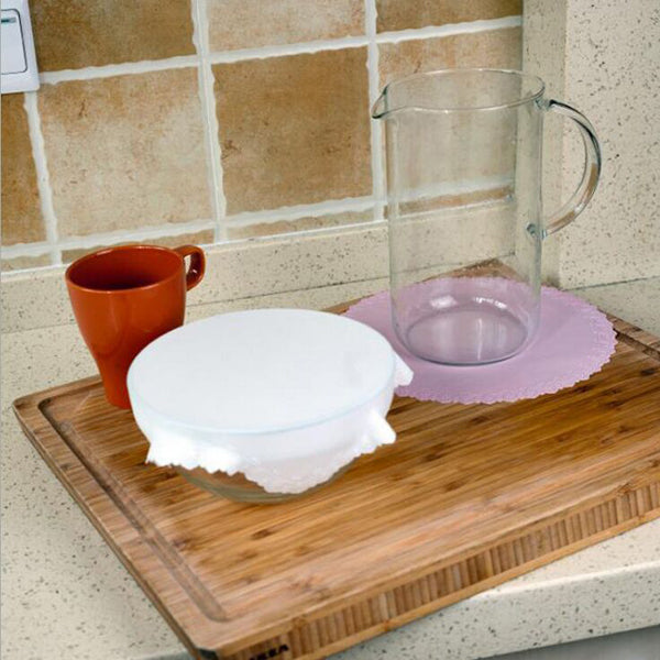 Silicone Bowl Cover Wrap Refrigerator Microwave Oven Seal Reusable Stretchable Food Container Cover