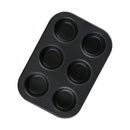 KCASA KC-OP01 6 Holes Stainles Steel Non-stick Muffin Cake Baking Oven Pan Cookie Tray Cup Cake Mold
