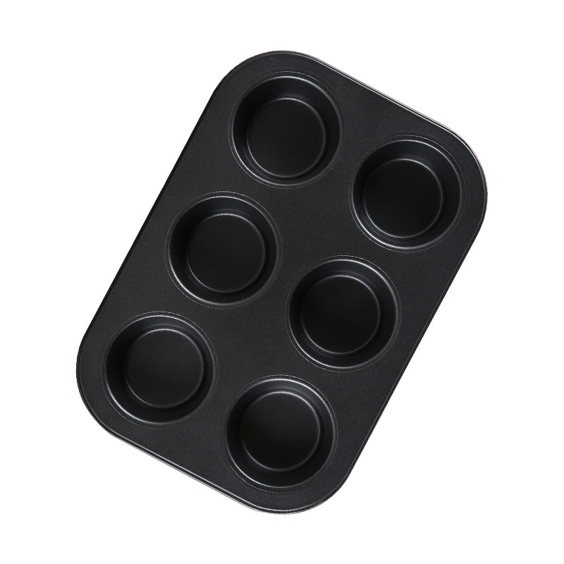 KCASA KC-OP01 6 Holes Stainles Steel Non-stick Muffin Cake Baking Oven Pan Cookie Tray Cup Cake Mold