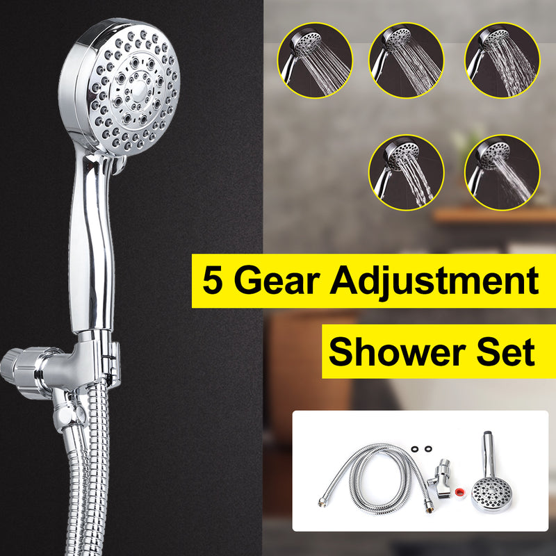 5 Gear Adjustment Faucet Shower Head Home Bathroom Rain Shower With Shower Hose